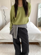 Loosefit v neck knit(8color)