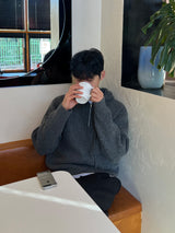 Commute Cropped Hood Knit (M / L, 3 Colors)