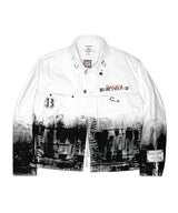 BBD アングザイエティ スモーク グラフィック デニム ジャケット (White)