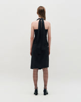 DOZI - Pinched Stripe Skirt _ BLACK