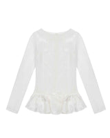 グロッシーフリルトップス _ WHITE
