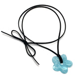 Acrylic Flower Necklace [Blue]
