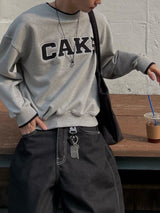 sweet cake color-block sweatshirt (3colors)
