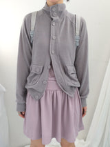 soft-touch raglan knit jacket