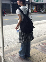 Yeooh Cat Washing Denim Low Bootcut Pants