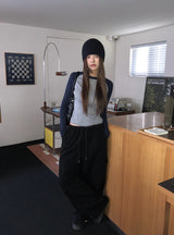 Zeta Cargo String Wide Banding Pants