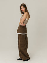 LACE WAVE SLEEVELESS / BEIGE