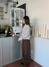 フィットフリー リベットステッチ ワイドパンツ