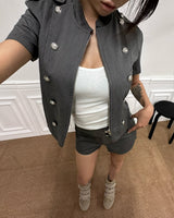 Tab Pinstripe Jacket (2C)
