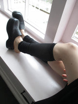 milky knee socks