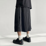 Ossie Piping Pin String Nylon Bermuda Pants (3 colors)
