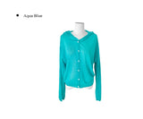 Hobin See-Through Knit Hood Cardigan