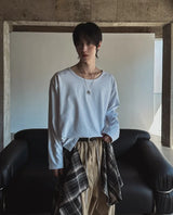 [1+1] ヌーク ベーシック Uネック ロングスリーブ Tシャツ