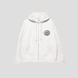 DAMAGED LOGO ZIP HOODIE