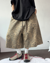 LEOPARD WASHING BELT BERMUDA 🐯🖤💛3COLOR