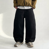 Bro layered cargo pocket cotton pants