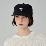 Leaf VZ Monogram Twill Pillbox Cap / Black