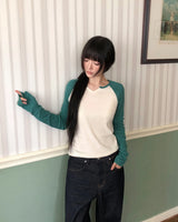 Tamin V-Neck Raglan Long-Sleeve T-Shirt
