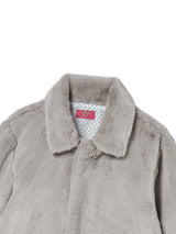 COLLAR FUR JACKET GREY