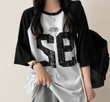 Leo ルーズフィットナグラン半袖Tシャツ