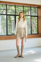 CLASSIC WOOL TURTLENECK TOP / IVORY