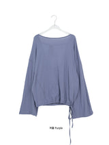 Roel Summer See-Through Deep V-Neck Long Sleeve Tee