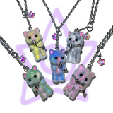 ギャングスターマーブルキャットネックレス (5color)