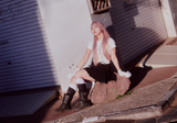 BENNY × Miseki SEOUL sparkle graphic short sleeves_white