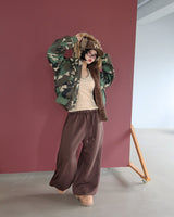[UNISEX] リバーシブルカモフラージュフーディージャケット