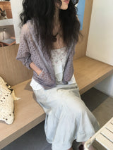 パンチングフードジップアップ