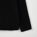 ストイックヘンリーネックウールニット(4 Colors)