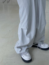 Offbeat Silver Ring Nylon Balloon Pants 2C