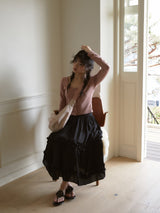 Daily ribbon hobo bag_nude pink