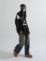 Big over varsity t-shirt