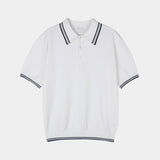 ASCLO Clean Collar Short Sleeve Knit (3color)