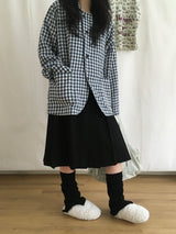 Plaid shirt jacket