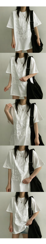 ラブレタリングショートスリーブドtシャツ