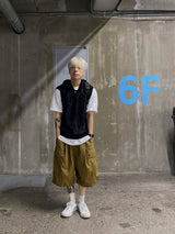 Metal Nylon Cargo Half Pants 3C