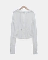 Kuba Button Hooded Zip-Up