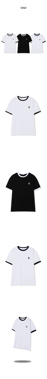 [S/S] パッチリンガーハーフTシャツ (3color)