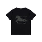 (DUC) GA セミクロップ半袖Tシャツ ブラック