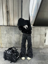 "00 KNIGHT CLUB BAGGY FLARE JEANS" 