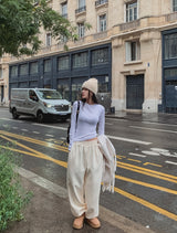 [U-BASIC] Merry brushed balloon jogger pants