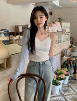 MR Washed Denim Wide Pants
