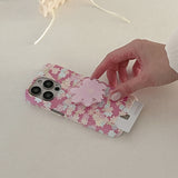 [Mademoment] blossom flower pattern design iphone card case