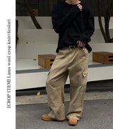 [CROP ITEM] Lams wool crop knit(4color)