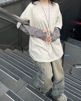 グランジヒップピグメントレイヤードロングスリーブ