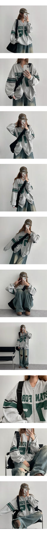 AD COLOR 75 AIRCRAFT Zip-Up Jumper
