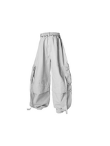 RELABEL Spatial Relations (Quartet) Eight-pocket Overlapping Detachable Distressed マルチカラーダブルジョイントワークウェアリボンパンツ