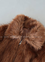 [MADE] Raccoon Kara Zip-Up Fur Jacket